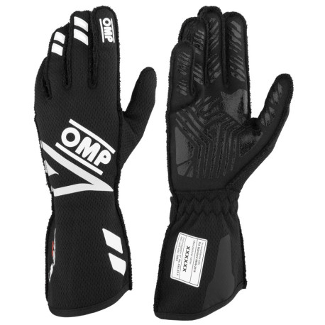 Rukavice RUKAVICE OMP ONE EVO FX s homologizáciou FIA (vonkajšie švy), čierna | race-shop.sk