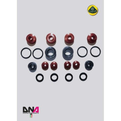 DNA RACING predné horné a zadné spodné ramená odpruženia uniball čiastočné súprava pre LOTUS EXIGE V6 (2012 - 2015)