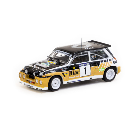 Modely áut TARMAC WORKS model auta 1/64 Renault 5 MAXI Turbo | Rallye du Var 1986 | race-shop.sk