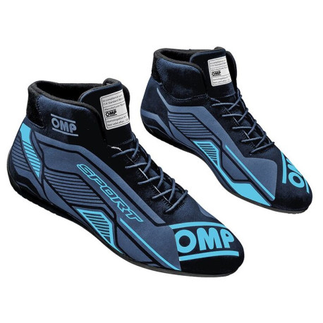 Akcie FIA topánky OMP Sport, čierna/azúrová | race-shop.sk