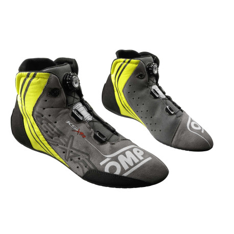Akcie Pretekárske topánky FIA OMP KS-XR, čierna/sivá/fluo žltá | race-shop.sk