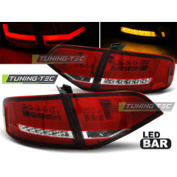 LED ZADNÉ SVETLÁ ČERVENO-BIELE pre AUDI A4 B8 08-11 SEDAN