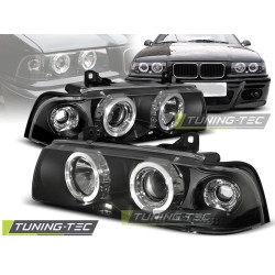 SVETLOMETY ANGEL EYES ČIERNE pre BMW E36 12.90-08.99 C/C