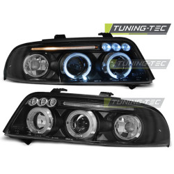 SVETLOMETY ANGEL EYES ČIERNE pre AUDI A4 01.99-09.00