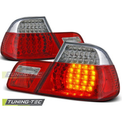 LED ZADNÉ SVETLÁ ČERVENO-BIELE pre BMW E46 04.99-03.03 COUPE