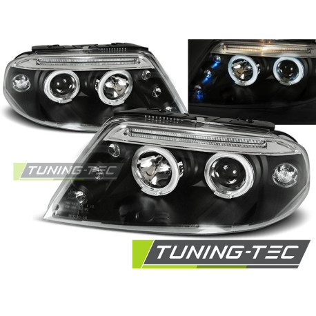 Osvetlenie SVETLOMETY ANGEL EYES ČIERNE pre VW PASSAT 3BG 09.00-03.05 | race-shop.sk