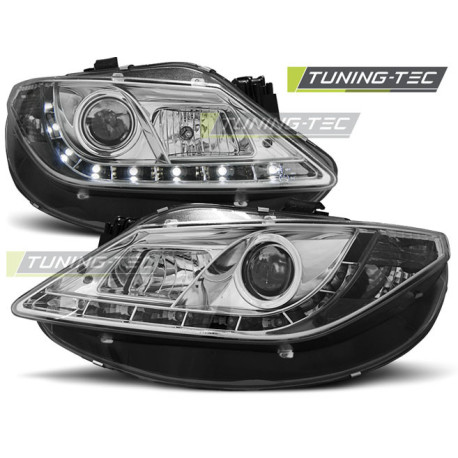 Osvetlenie SVETLOMETY DAYLIGHT CHRÓMOVÉ pre SEAT IBIZA 6J 06.08-12 | race-shop.sk