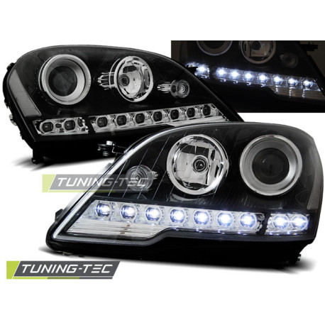 Osvetlenie SVETLOMETY DAYLIGHT ČIERNE pre MERCEDES W164 ML M-KLASA 08- | race-shop.sk