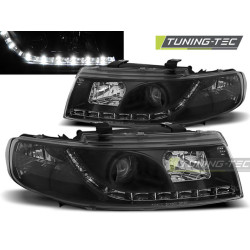 SVETLOMETY DAYLIGHT ČIERNE pre SEAT LEON / TOLEDO 04.99-08.04