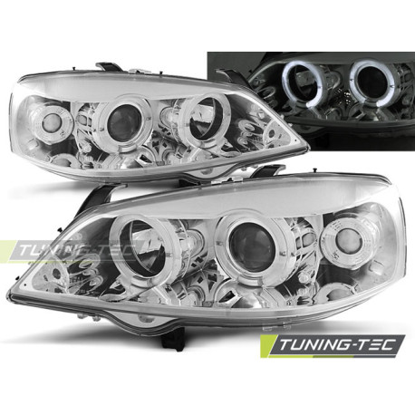 Osvetlenie OPEL ASTRA G 09.97-02.04 ANGEL EYES CHRÓMOVÉ | race-shop.sk