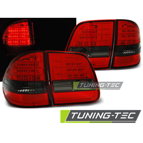 Osvetlenie LED ZADNÉ SVETLÁ ČERVENÉ TMAVÉ pre MERCEDES W210 95-03.02 KOMBI | race-shop.sk
