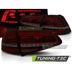 LED ZADNÉ SVETLÁ SPORT ČERVENO TMAVÉ pre VW GOLF 7 13- 17