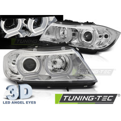 SVETLOMETY U-LED LIGHT 3D CHRÓMOVÉ pre BMW E90/E91 03.05-08.08