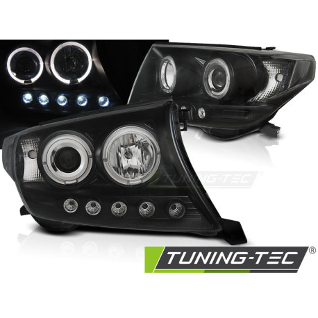 Osvetlenie TOYOTA LAND CRUISER FJ200 07-12 ANGEL EYES ČIERNE | race-shop.sk
