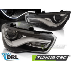 SVETLOMETY TRUE DRL ČIERNE pre AUDI A1 04.10-12.14