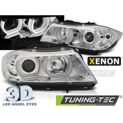 XENON SVETLOMETY U-LED LIGHT 3D CHRÓMOVÉ pre BMW E90/E91 03.05-08.08