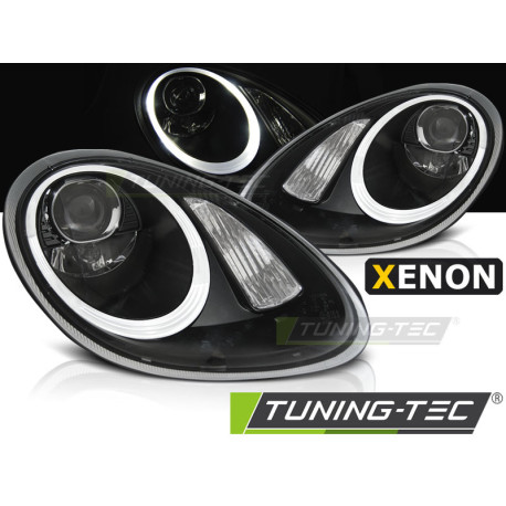 Osvetlenie XENON SVETLOMETY ČIERNE pre PORSCHE BOXSTER / CAYMAN 987 05-08 | race-shop.sk