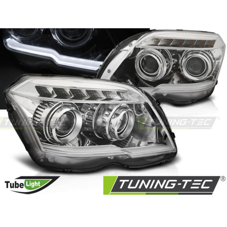 Osvetlenie SVETLOMETY TUBE LIGHT CHRÓMOVÉ pre MERCEDES GLK X204 06.08-08.12 | race-shop.sk