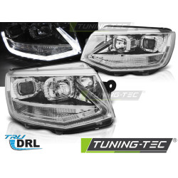 SVETLOMETY TRUE DRL CHRÓMOVÉ pre VW T6 15-19