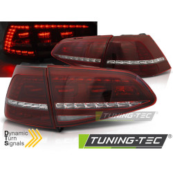 LED ZADNÉ SVETLÁ SPORT ČERVENO BIELE SEQ pre VW GOLF 7 13-17