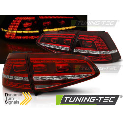 LED ZADNÉ SVETLÁ SPORT ČERVENO BIELE SEQ pre VW GOLF 7 13-17