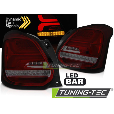 Osvetlenie SUZUKI SWIFT VI 17- ČERVENO TMAVÉ LED SEQ | race-shop.sk
