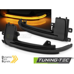 BOČNÉ SMEROVKY V ZRKADLE TMAVÉ LED SEQ pre AUDI A3 10-12 / A4 10-15 / A5 10-16