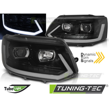 Osvetlenie SVETLOMETY TUBE LIGHT ČIERNE SEQ pre VW T5 2010-2015 | race-shop.sk