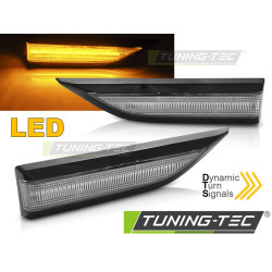 BOČNÉ SMEROVKY ČIERNE BIELA LED SEQ pre VW T6 15-19