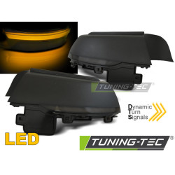 BOČNÉ SMEROVKY V ZRKADLE TMAVÉ LED SEQ pre VW POLO 6R 09-17