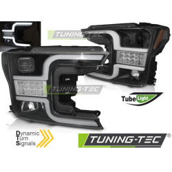 SVETLOMETY TUBE LIGHT ČIERNE pre FORD F150 MK13 17-20