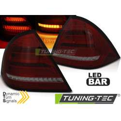 LED PÁS ZADNÉ SVETLÁ ČERVENÉ TMAVÉ SEQ pre MERCEDES W203 SEDAN 00-04