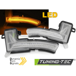 BOČNÉ SMEROVKY V ZRKADLE BIELA LED SEQ pre RENAULT CLIO IV 16-19