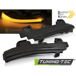 BOČNÉ SMEROVKY V ZRKADLE TMAVÉ LED pre VOLVO S60 V40 V60 V70