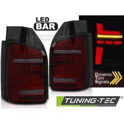 LED PÁS ZADNÉ SVETLÁ ČERVENÉ TMAVÉ SEQ pre VW T6 15-19 OEM BULB