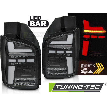 Osvetlenie LED PÁS ZADNÉ SVETLÁ ČIERNE SEQ pre VW T6 15-19 OEM BULB | race-shop.sk