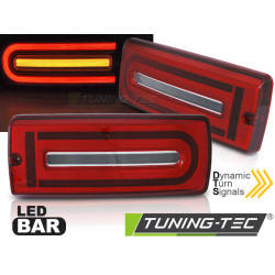 LED PÁS ZADNÉ SVETLÁ ČERVENO-BIELE pre MERCEDES W463 G-CLASS 90-18