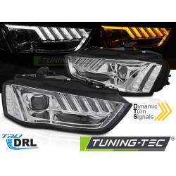SVETLOMETY LED CHRÓMOVÉ SEQ pre AUDI A4 B8 12-15