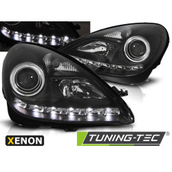 XENONOVÉ PREDNÉ SVETLÁ DAYLIGHT ČIERNE pre MERCEDES R171 SLK 04-11