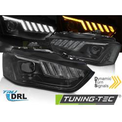 SVETLOMETY LED ČIERNE SEQ pre AUDI A4 B8 12-15