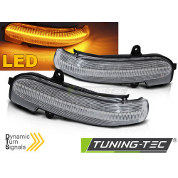 BOČNÉ SMEROVKY V ZRKADLE BIELA LED SEQ pre MERCEDES W203 T203 CL203 00-07