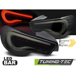 TOYOTA GT86 12-21 LED PÁS ČIERNE TMAVÉ WHITE SEQ