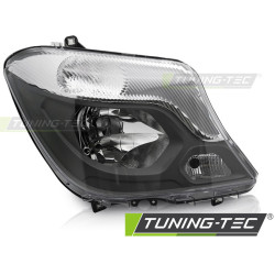 TUNING-TEC predné svetlo pre MERCEDES SPRINTER W906 13-18 (H7, TYC), čierna, pravé
