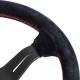 Volanty 3 ramenný športový volant Nardi Deep Corn, 330mm, semiš, 50mm odsadenie, čierna | race-shop.sk