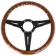 Volanty Nardi Deep Corn Volant, Drevo, 50mm odsadenie, 330mm, čierne špice | race-shop.sk