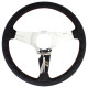 Volanty Volant Nardi Deep Corn, koža, 75mm odsadenie, 350mm, chrómové špice | race-shop.sk