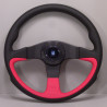 Nardi Challenge Steering Wheel, Red Leather, 45mm Dish, 350mm