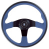 Nardi Twin Line Steering Wheel, Blue Leather, 350mm