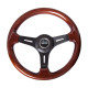Volanty NRG 3-ramenný mahagónový volant Classic Cherry Wood (330mm), čierny | race-shop.sk