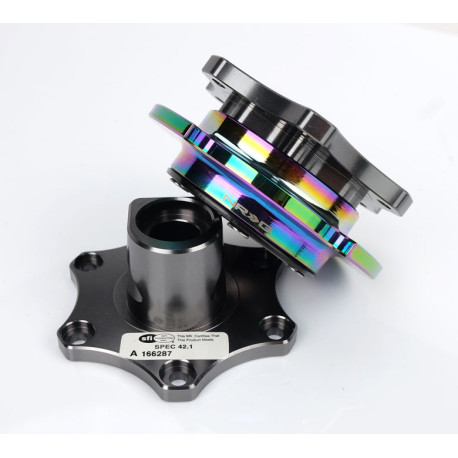Univerzálne a odnímateľné náboje NRG SFI KEY WAY rýchloodnímateľná redukcia volantu - gunmetal/neochrome | race-shop.sk